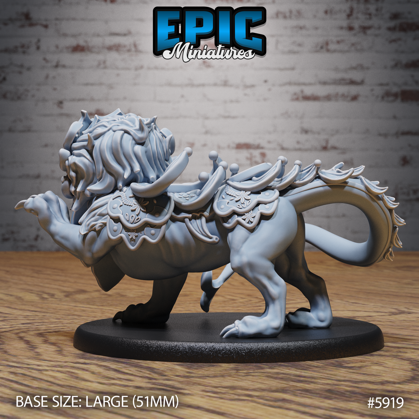 Guardian Lion (3 Variants Available) - Epic Miniatures