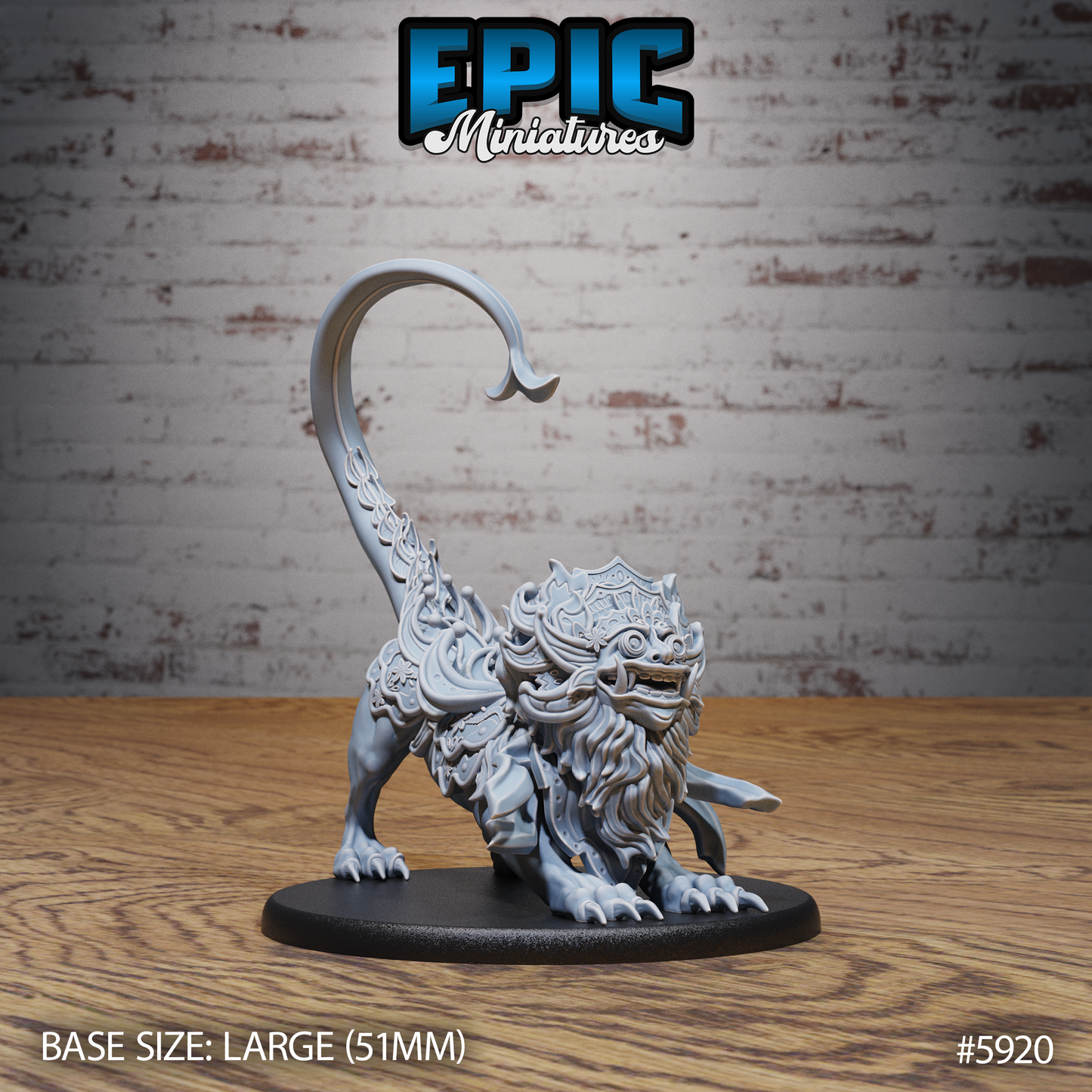 Guardian Lion (3 Variants Available) - Epic Miniatures