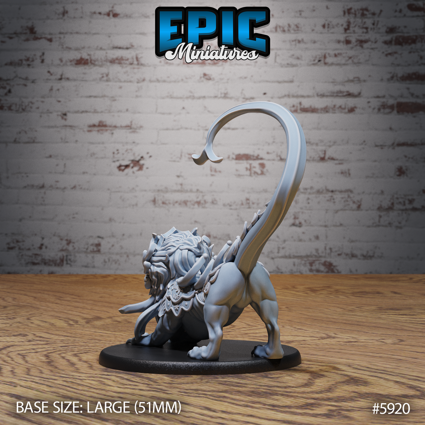 Guardian Lion (3 Variants Available) - Epic Miniatures
