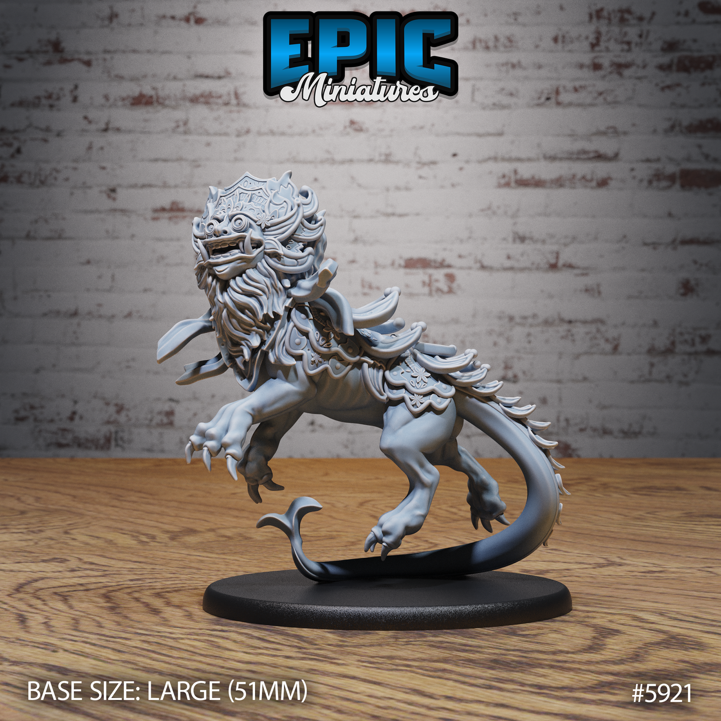 Guardian Lion (3 Variants Available) - Epic Miniatures
