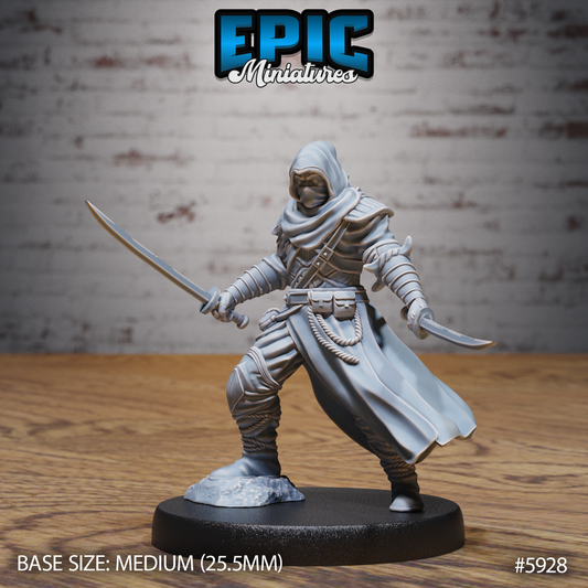 White Ninja (3 Variants Available) - Epic Miniatures