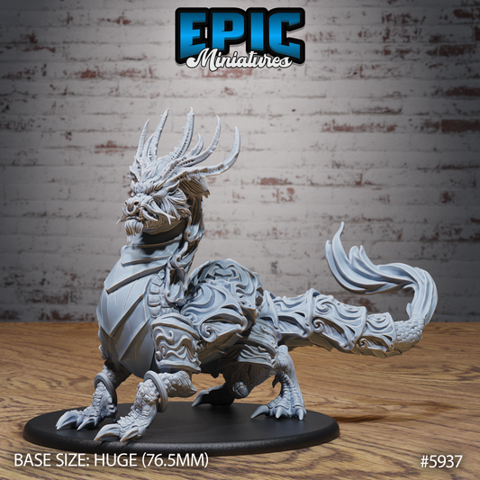 Armoured Lung Dragon (3 Variants Available) - Epic Miniatures