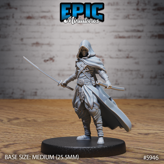 Hooded Ninja (3 Variants Available) - Epic Miniatures
