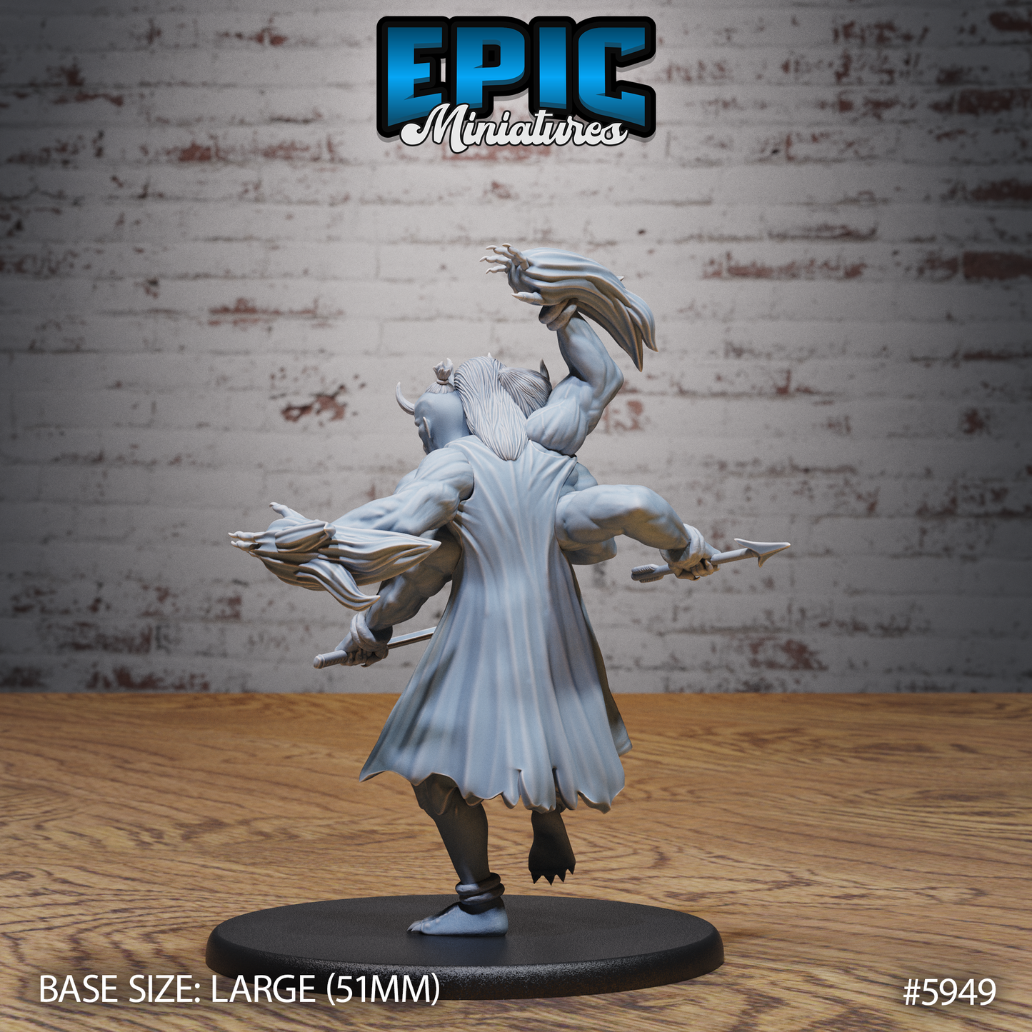 3 Heads Oni (3 Variants Available) - Epic Miniatures
