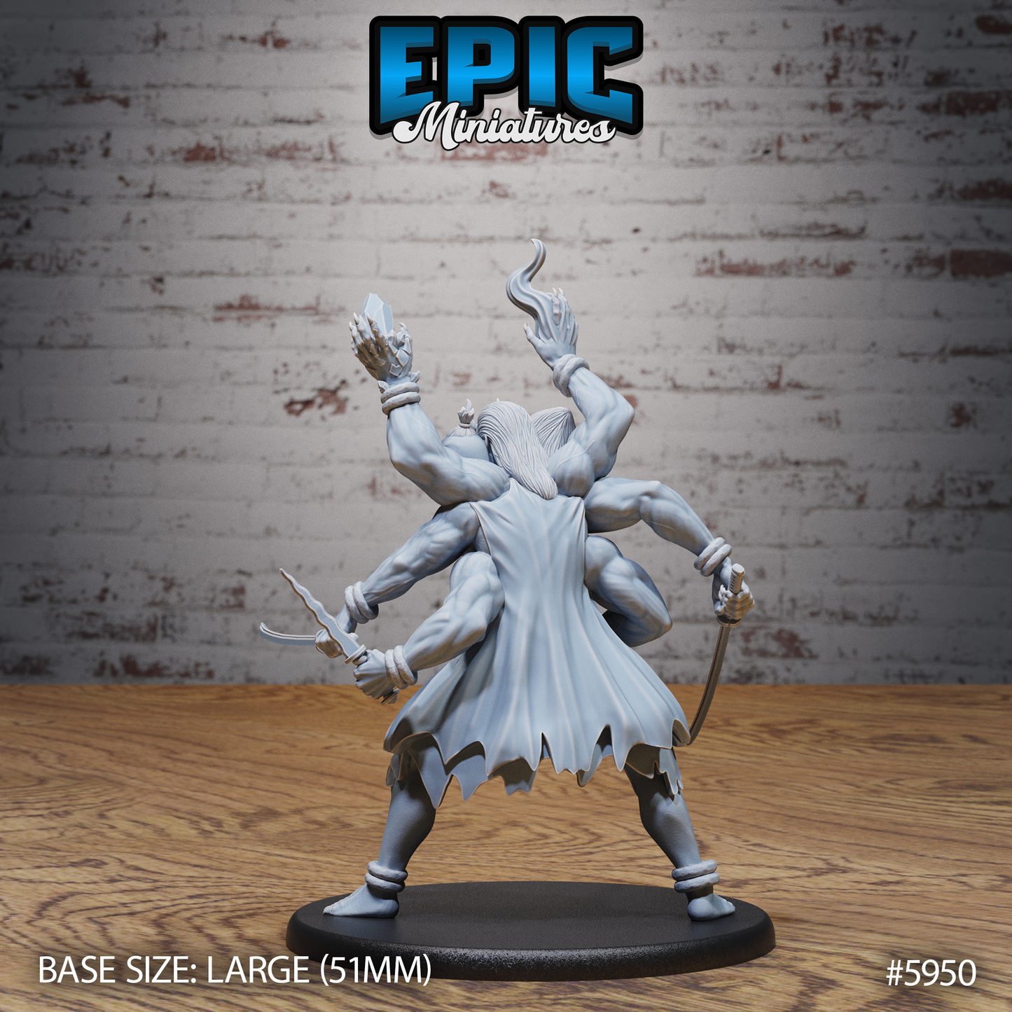 3 Heads Oni (3 Variants Available) - Epic Miniatures
