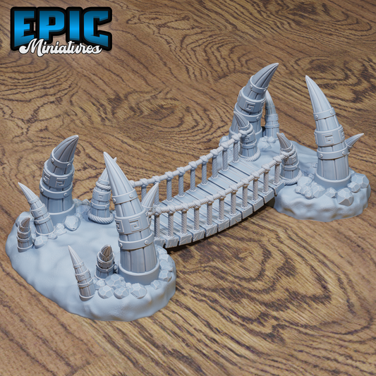 Snow Orc Rope Bridge - Epic Miniatures
