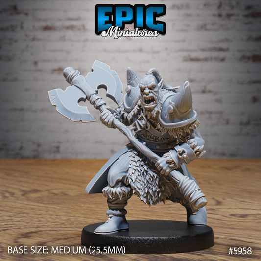 Snow Orcs, Set 1 (4 Variants Available) - Epic Miniatures