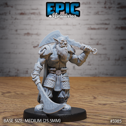 Orc Chief (3 Variants Available) - Epic Miniatures