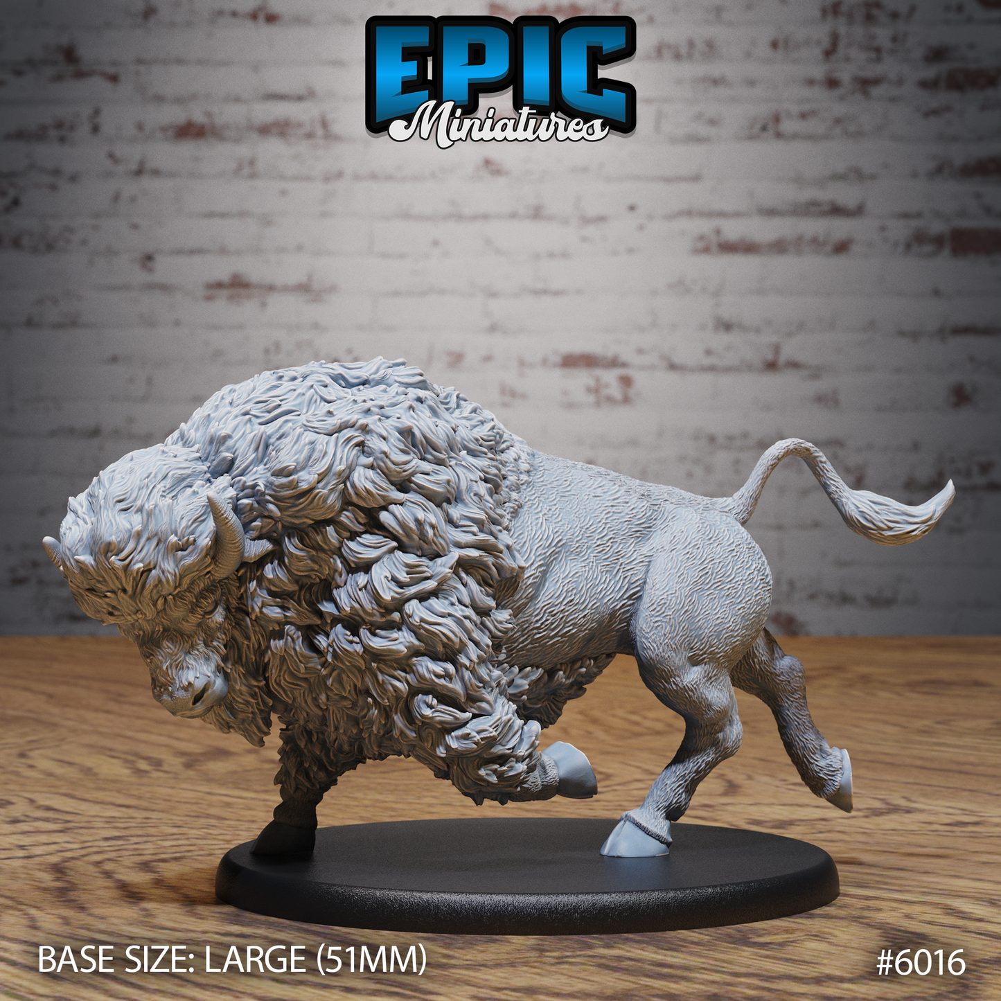 Bison (3 Variants Available) - Epic Miniatures