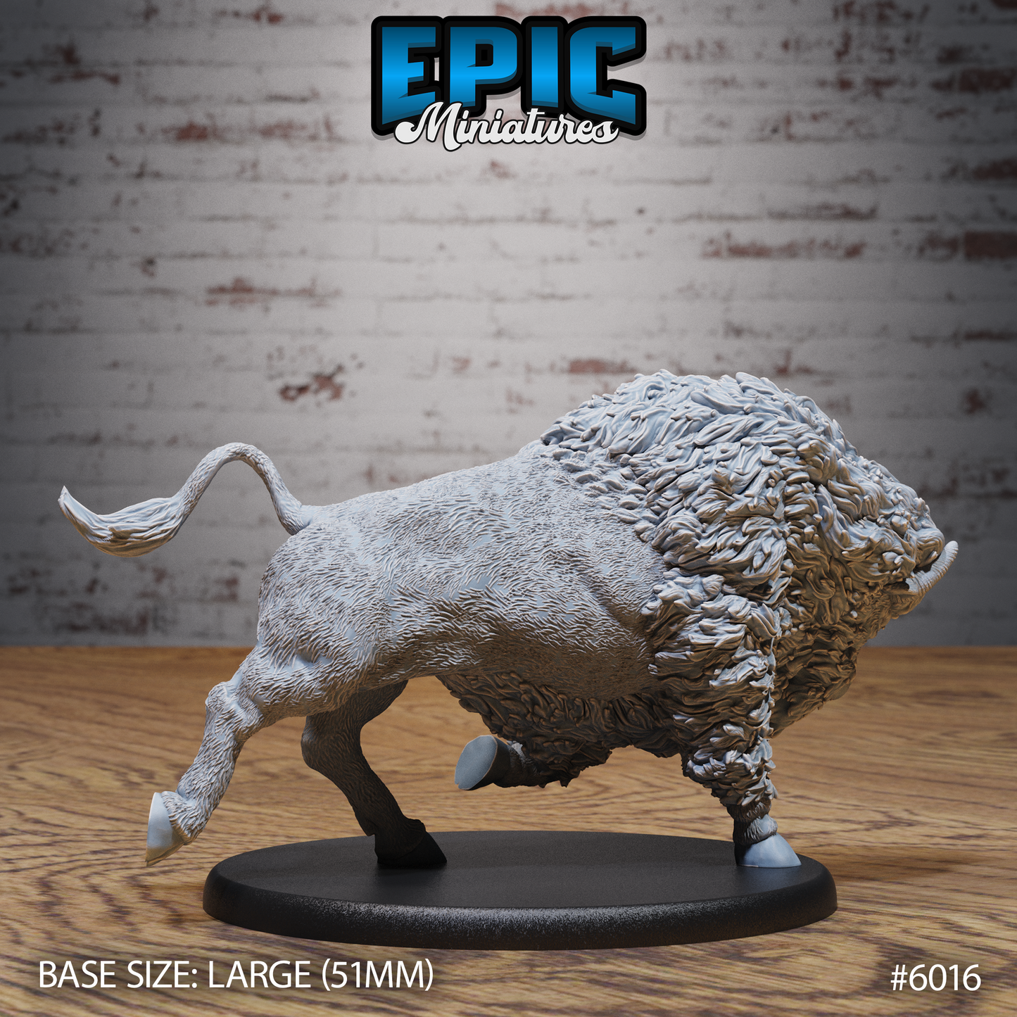 Bison (3 Variants Available) - Epic Miniatures