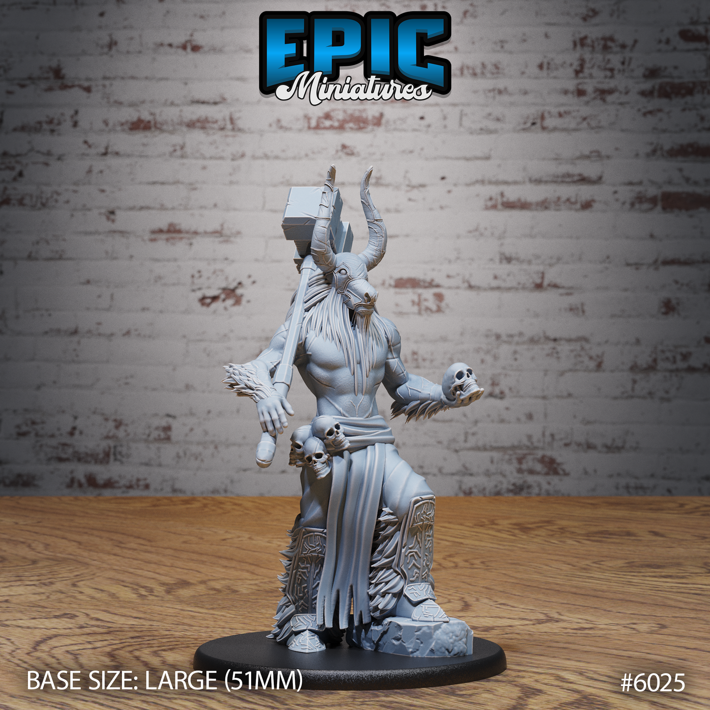 Bull Spirit Warrior (3 Variants Available) - Epic Miniatures