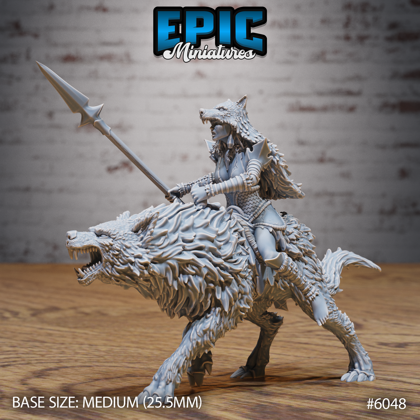 Wolf Spirit Huntress (4 Variants Available) - Epic Miniatures
