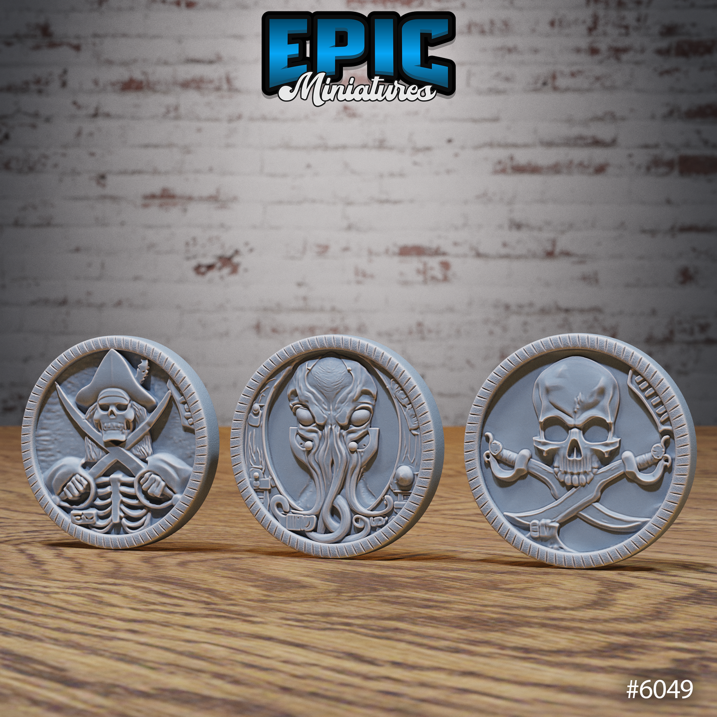 Prop Pirate Coins (5 Variants Available) - Epic Miniatures
