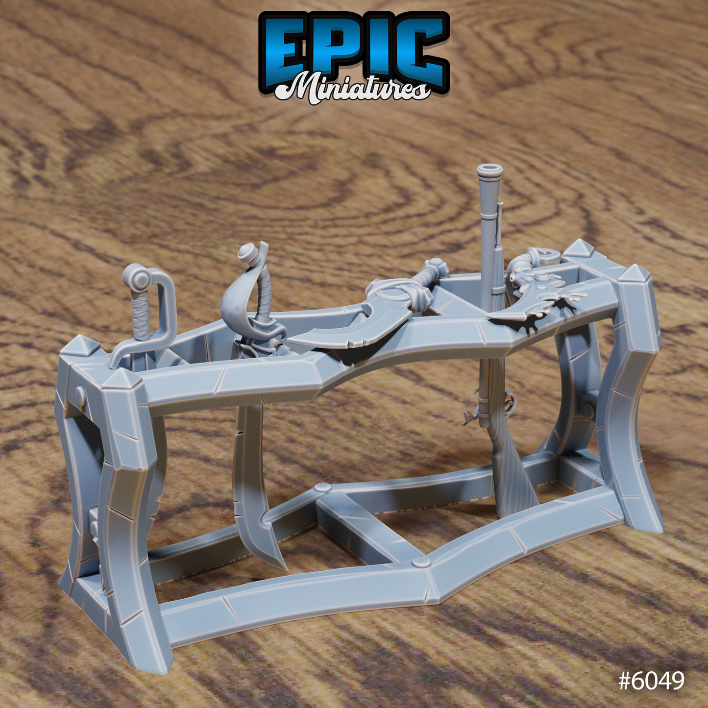 Pirate Hideout Scatter Set - Weapons and Stand (6 Variants Available) - Epic Miniatures