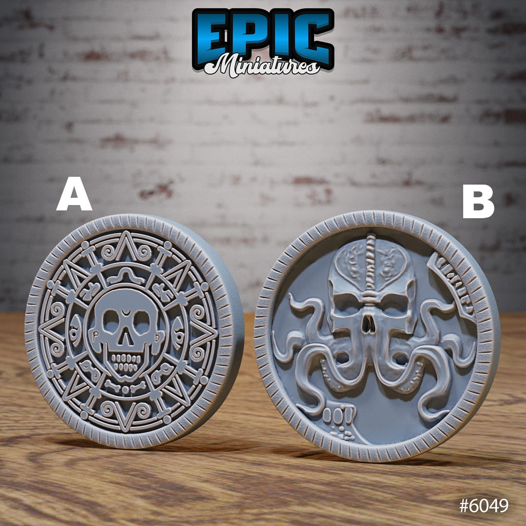 Prop Pirate Coins (5 Variants Available) - Epic Miniatures