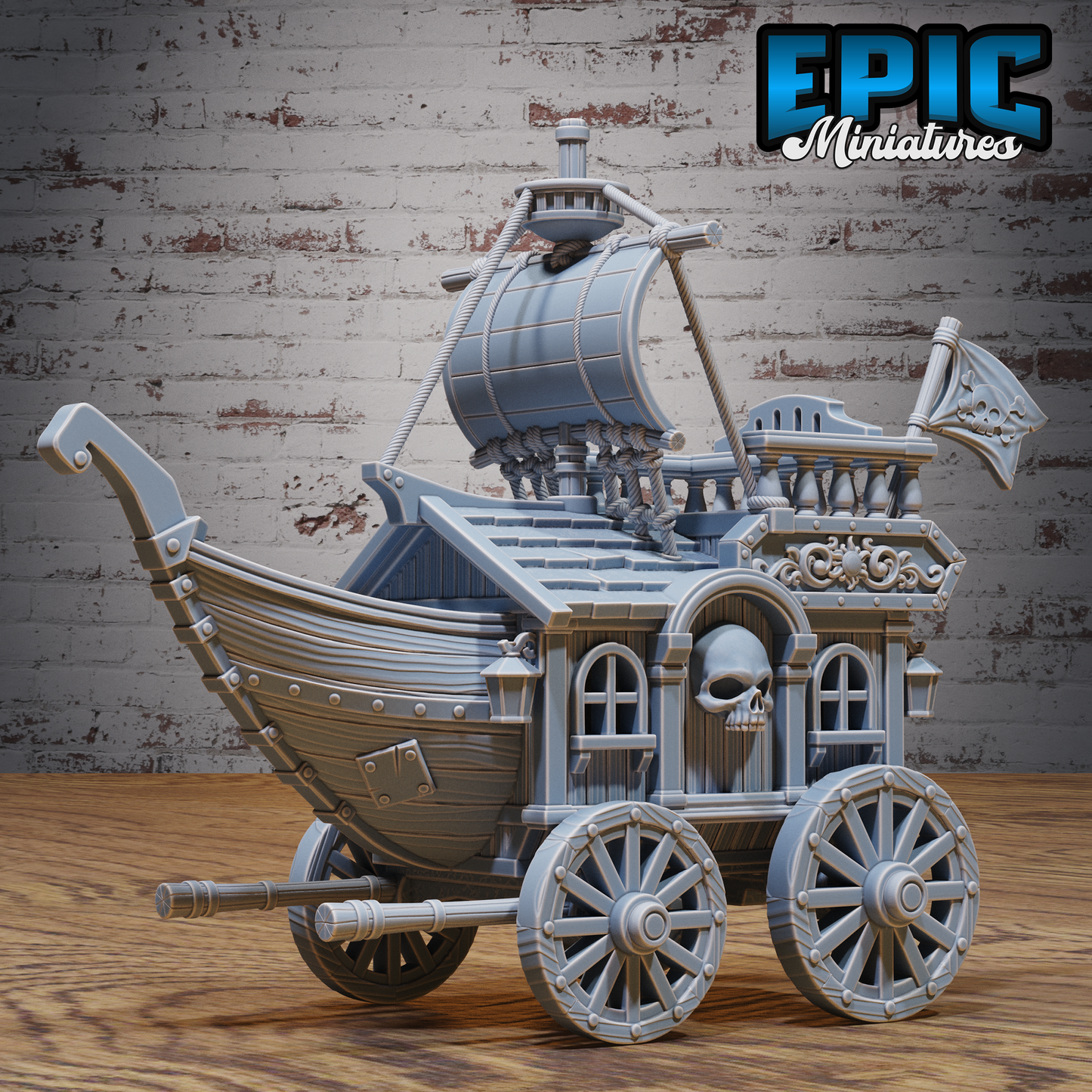 Pirate Carriage, Playable Terrain Piece - Epic Miniatures