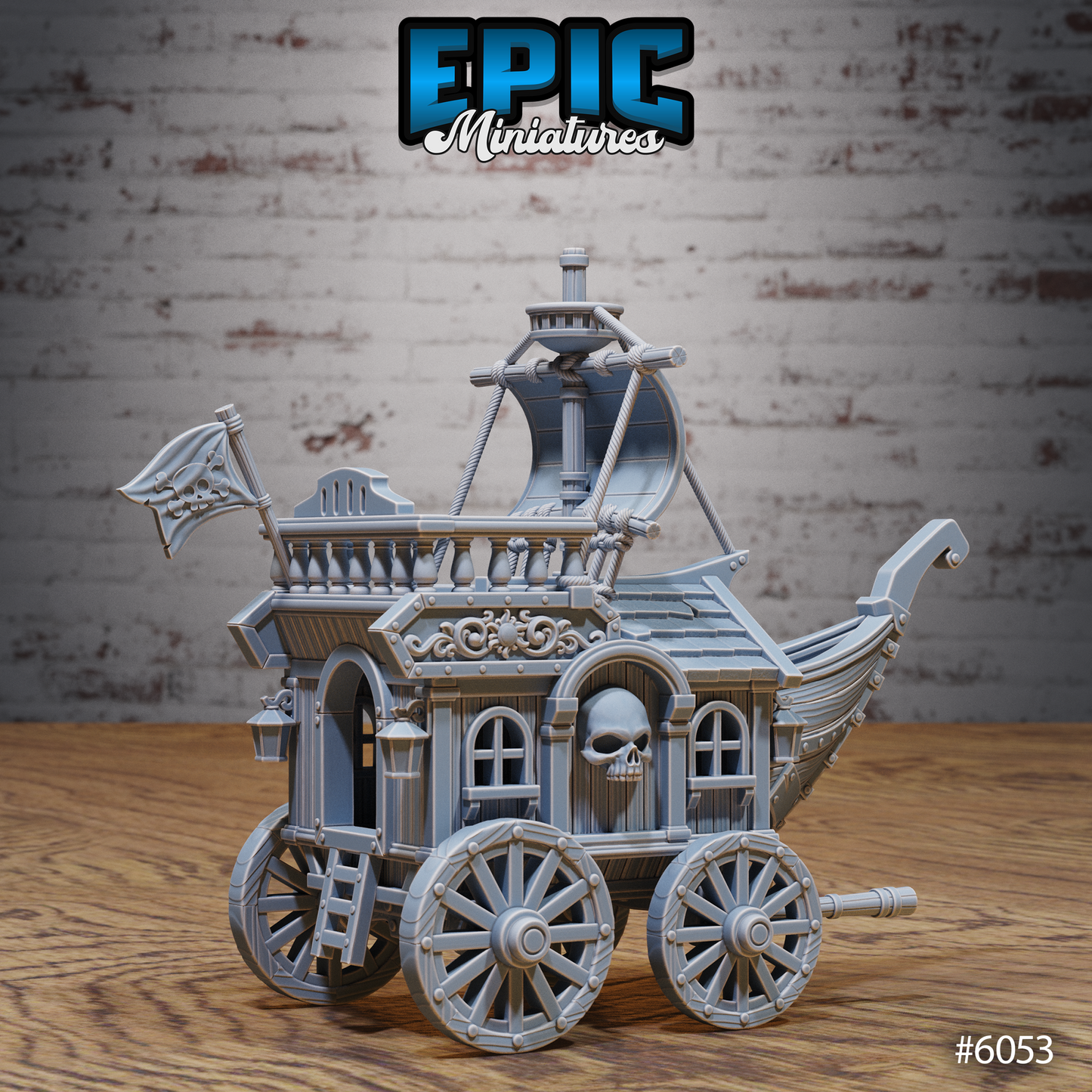 Pirate Carriage, Playable Terrain Piece - Epic Miniatures