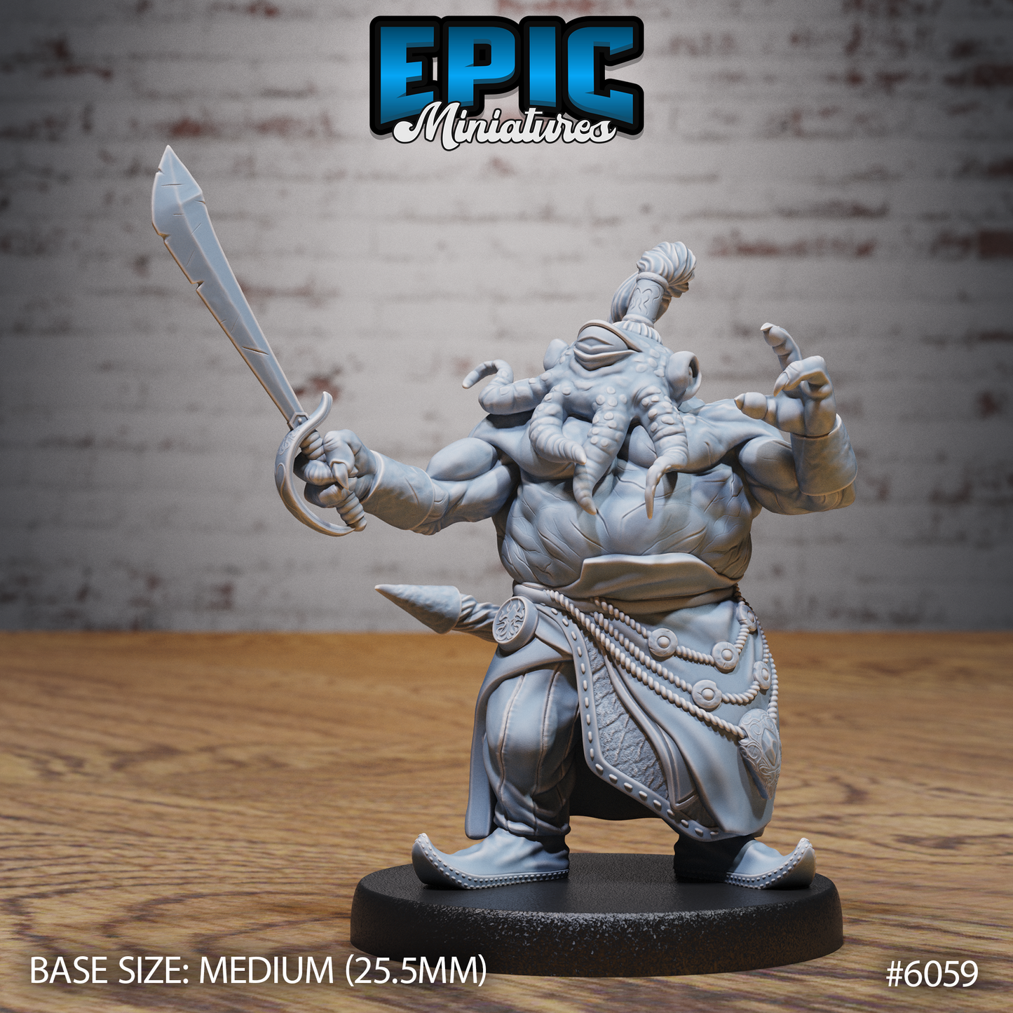 Octo Folk Pirate (5 Variants Available) - Epic Miniatures