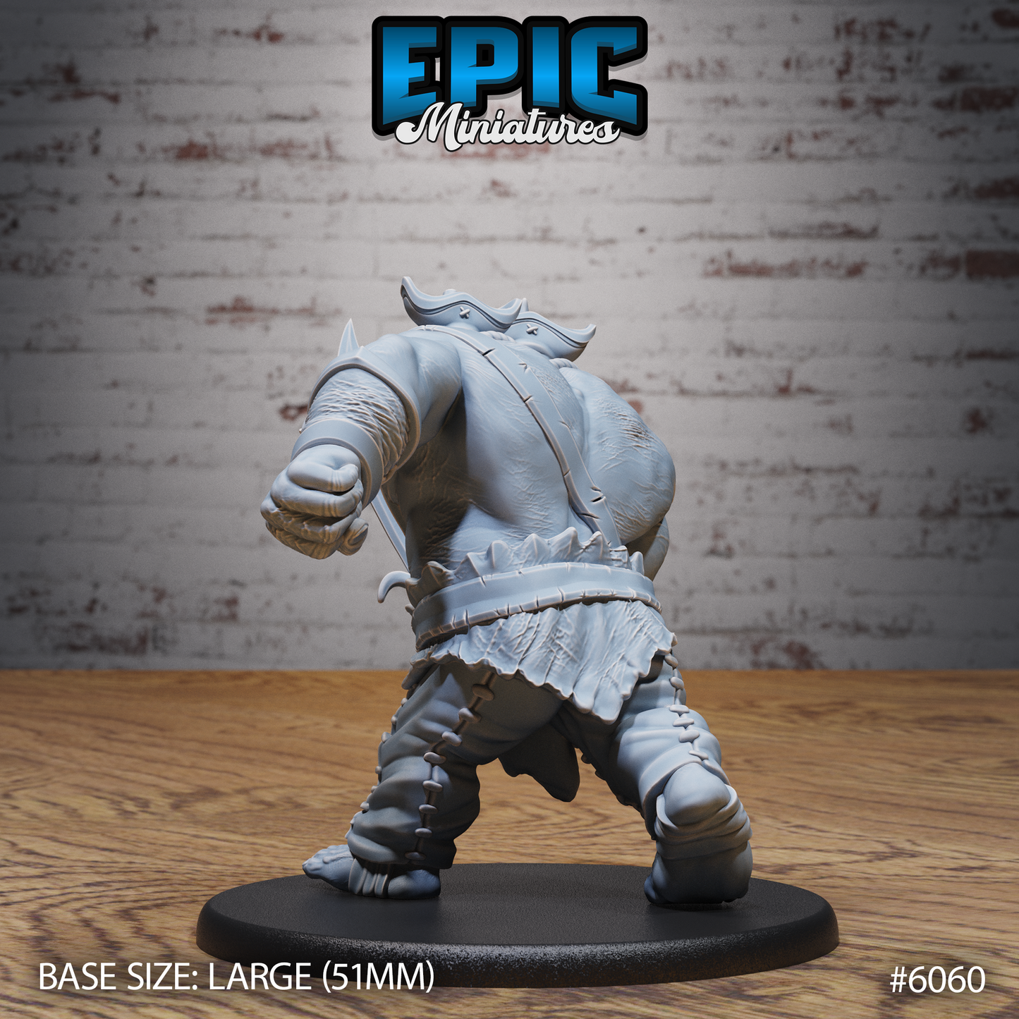 Ettin Pirate (3 Variants Available) - Epic Miniatures