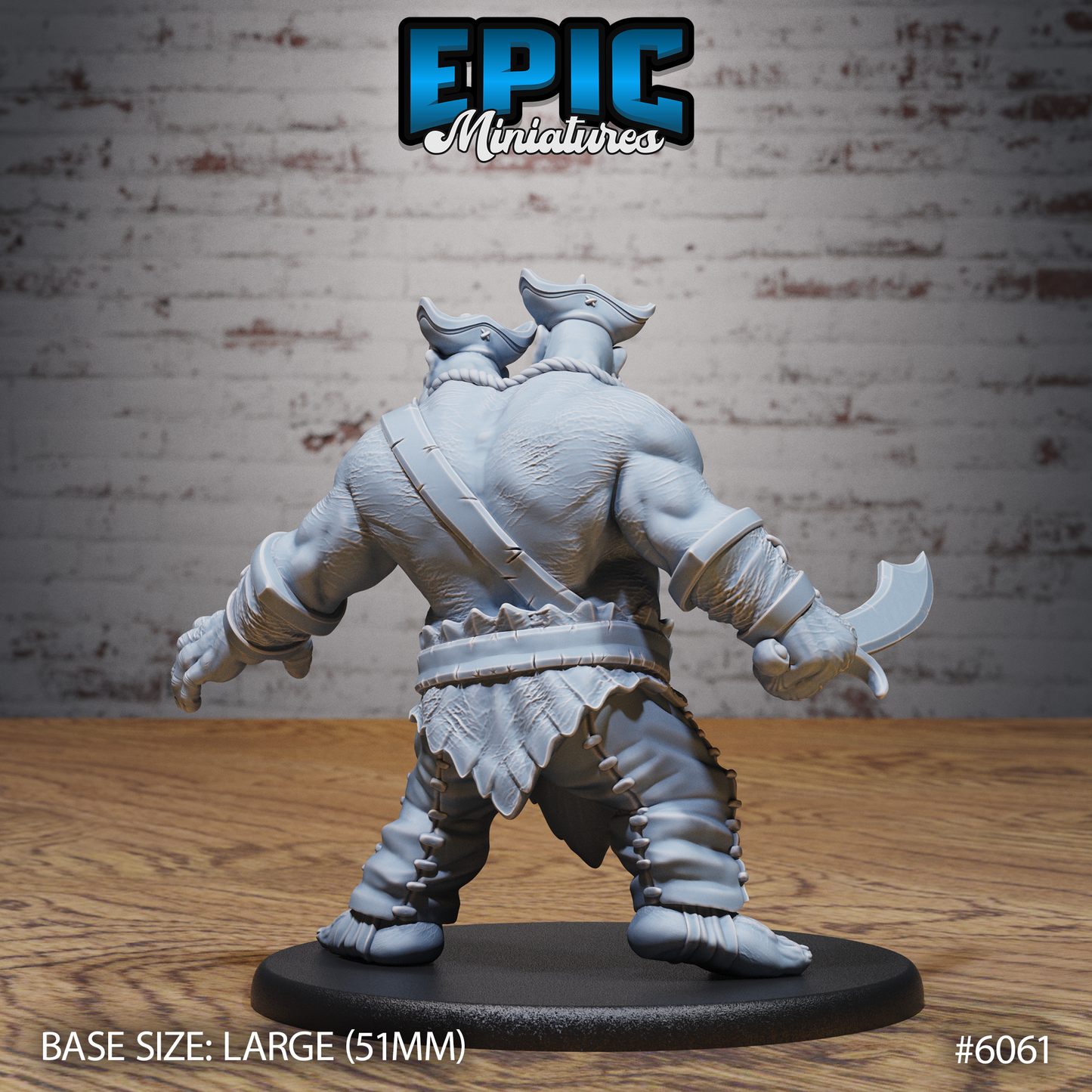 Ettin Pirate (3 Variants Available) - Epic Miniatures