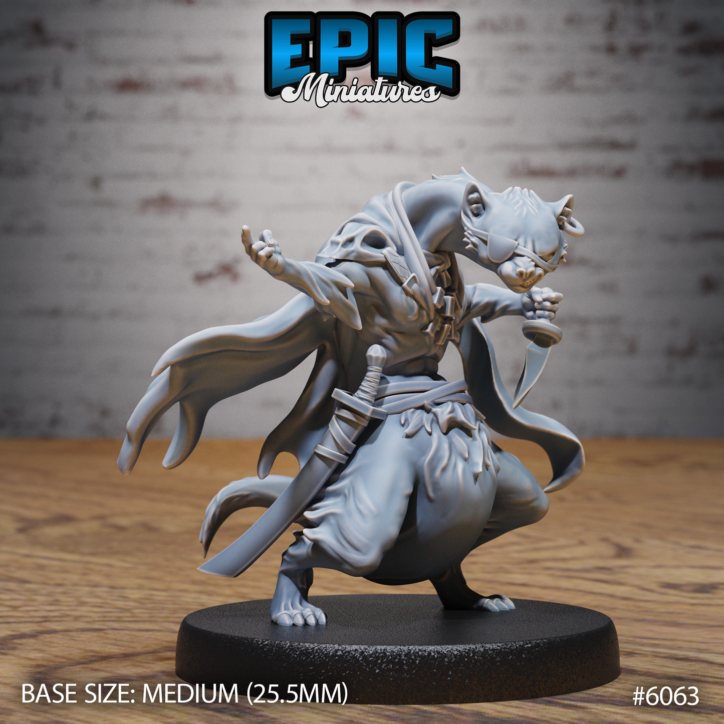Otterfolk Pirate (3 Variants Available) - Epic Miniatures