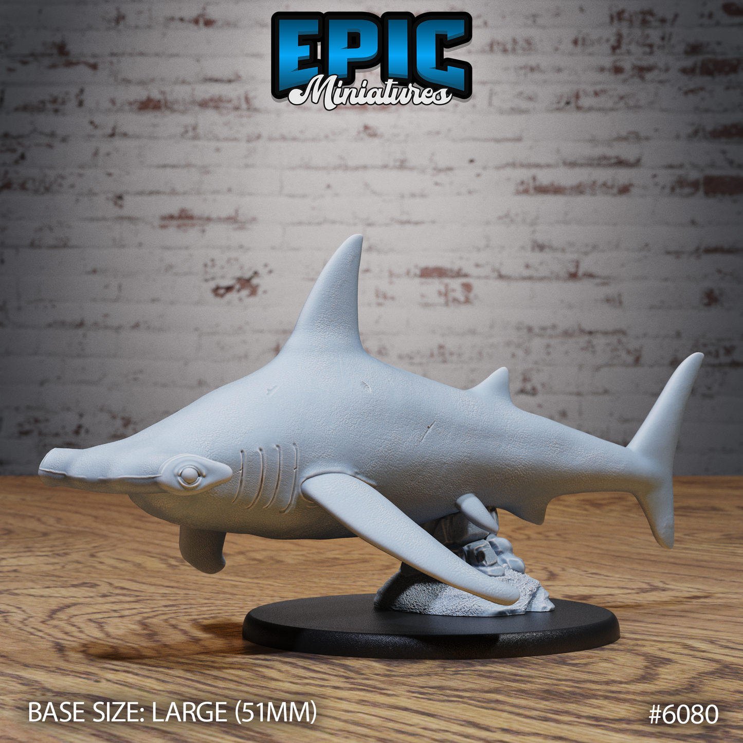 Hammerhead Shark (2 Variants Available) - Epic Miniatures
