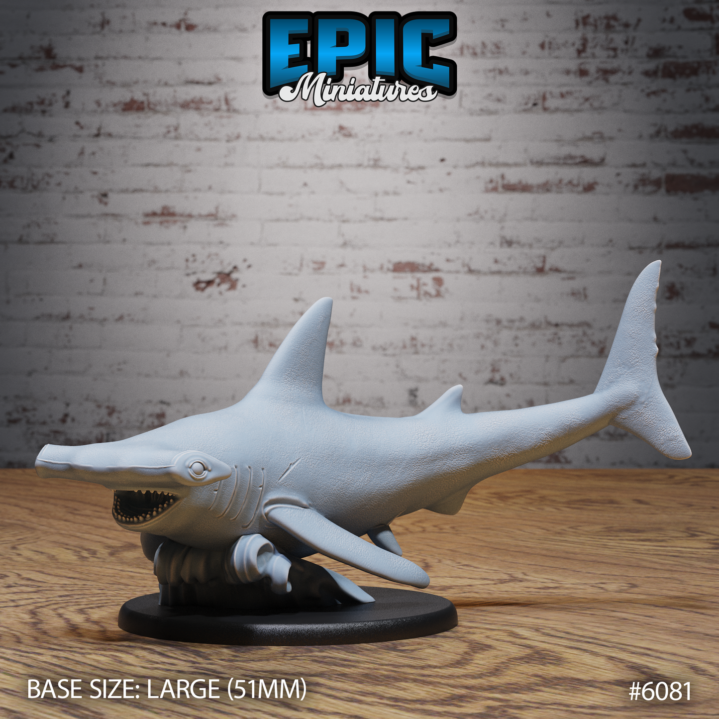 Hammerhead Shark (2 Variants Available) - Epic Miniatures