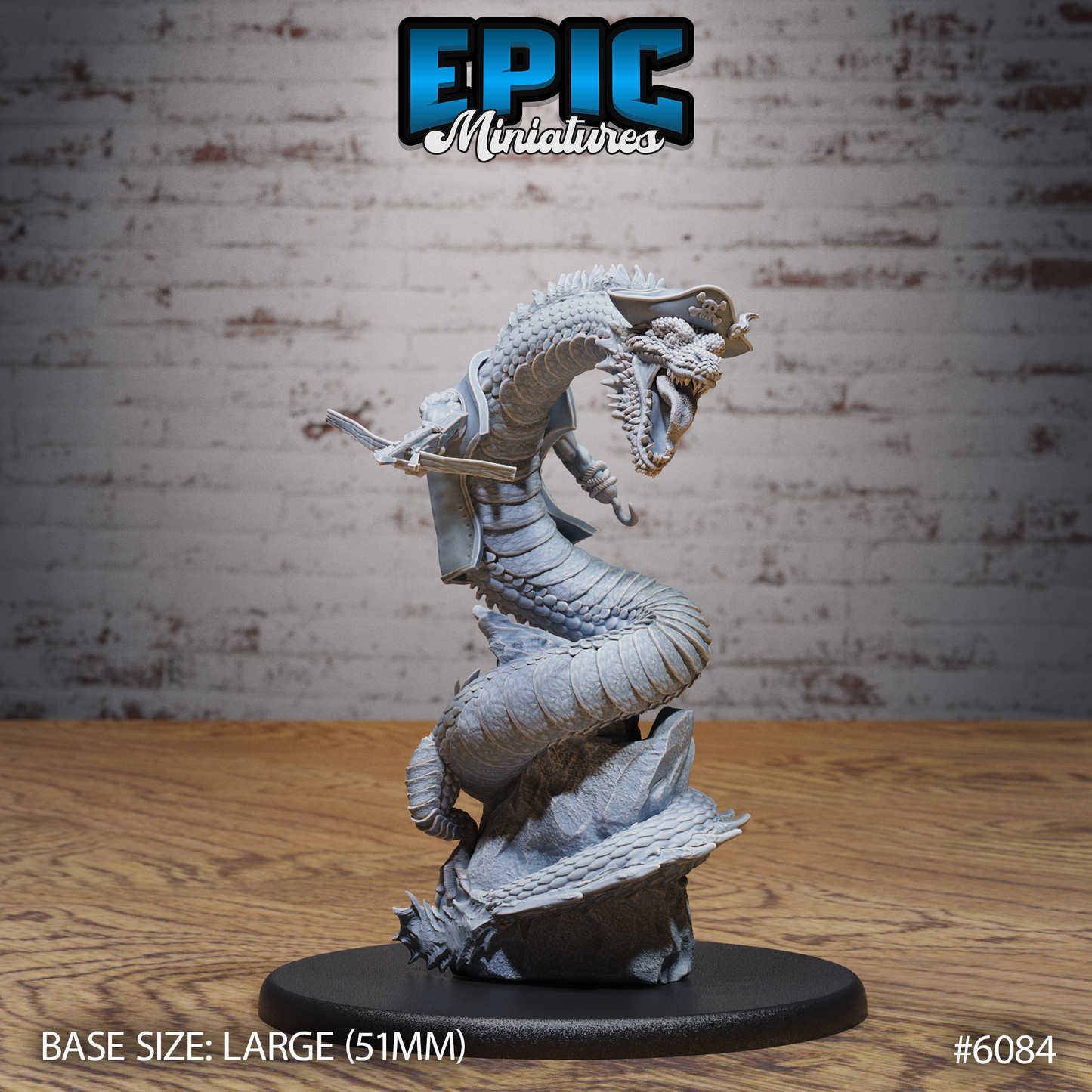 Sea Serpent Pirate (3 Variants Available) - Epic Miniatures