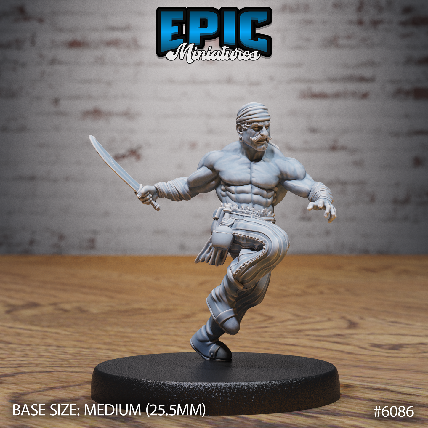 Muscle Pirate (3 Variants Available) - Epic Miniatures