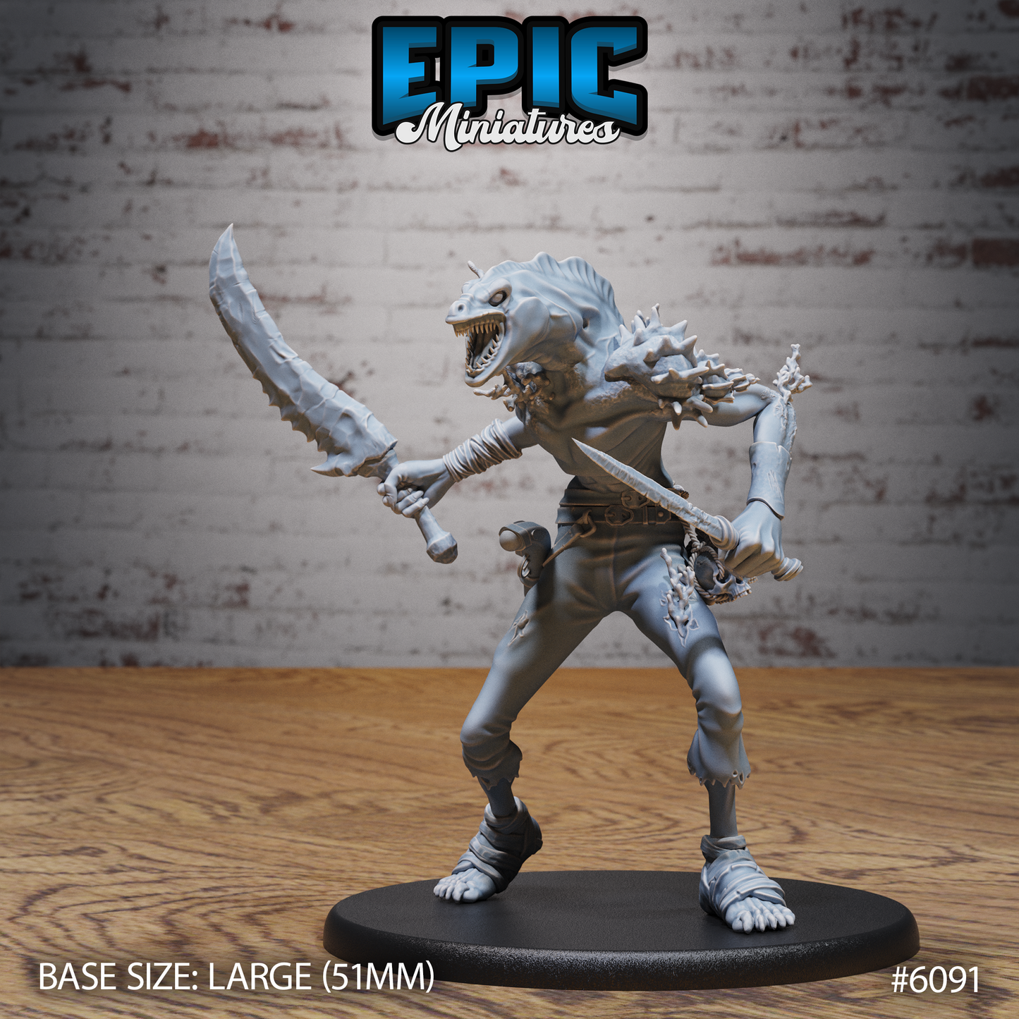 Eel Folk Pirate - Epic Miniatures