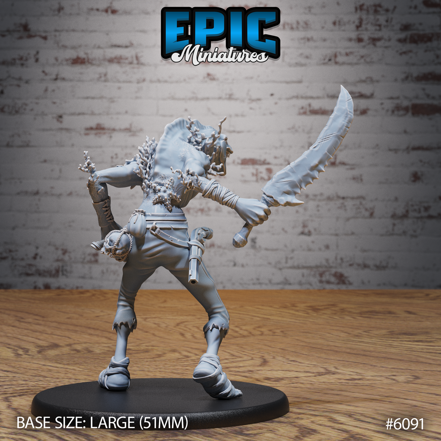 Eel Folk Pirate - Epic Miniatures