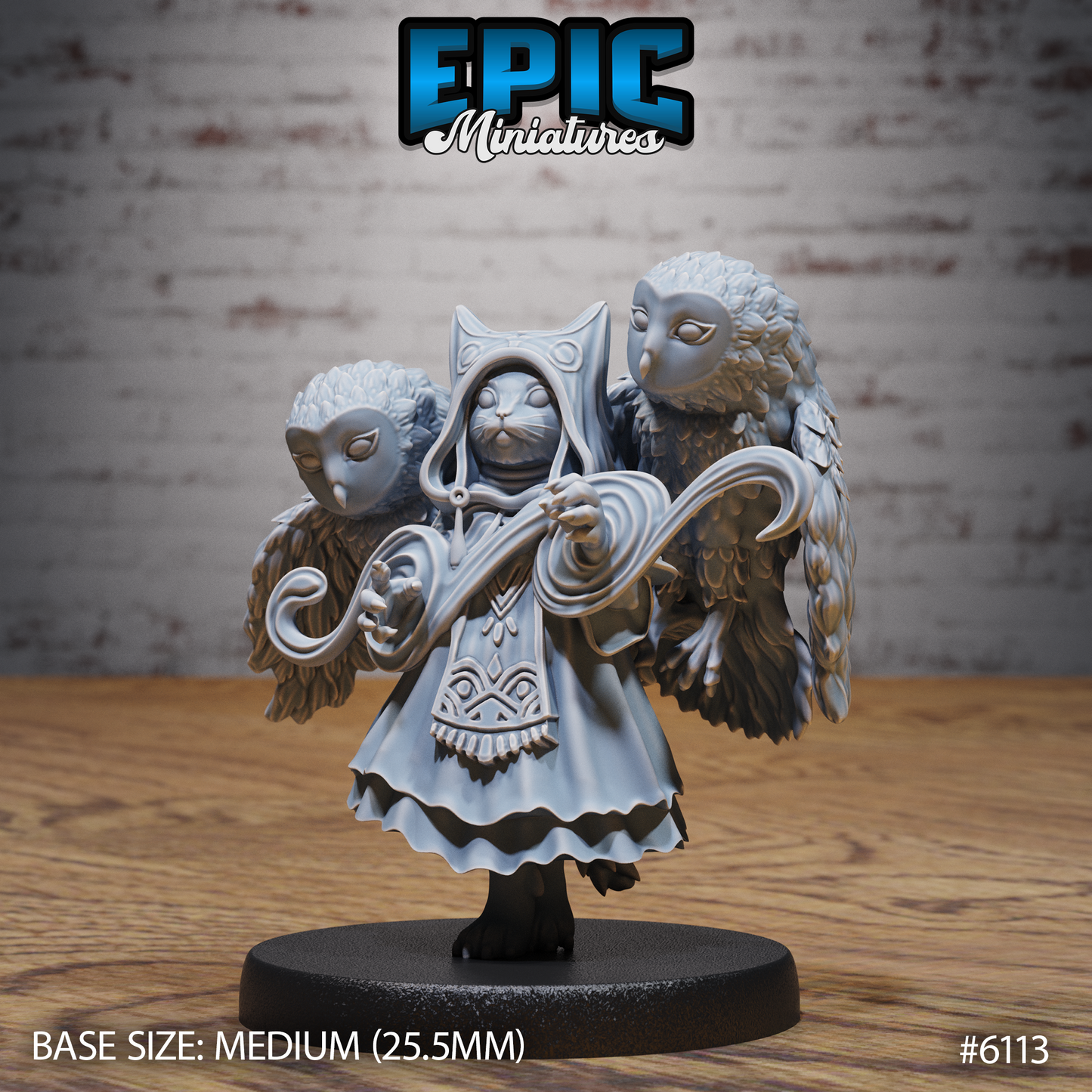 Catfolk Warlock (4 Variants Available) - Epic Miniatures