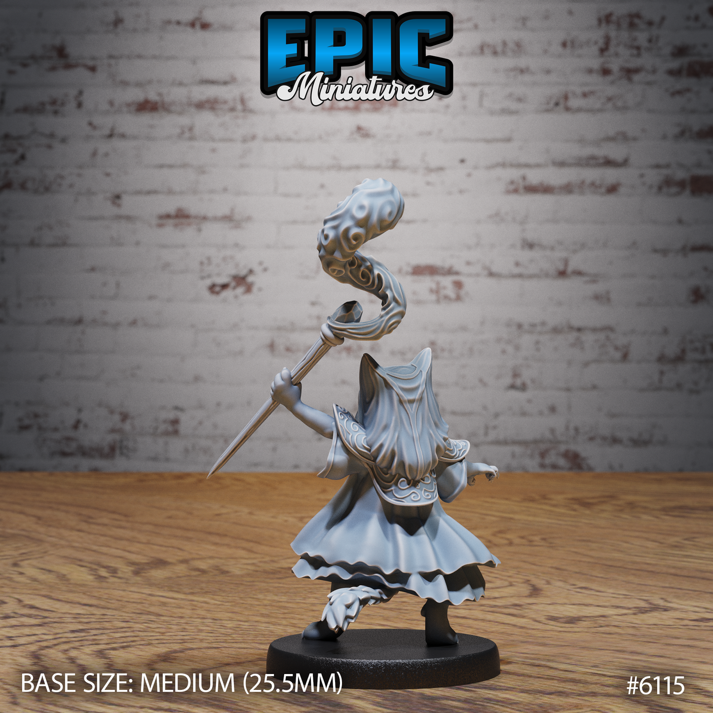 Catfolk Warlock (4 Variants Available) - Epic Miniatures