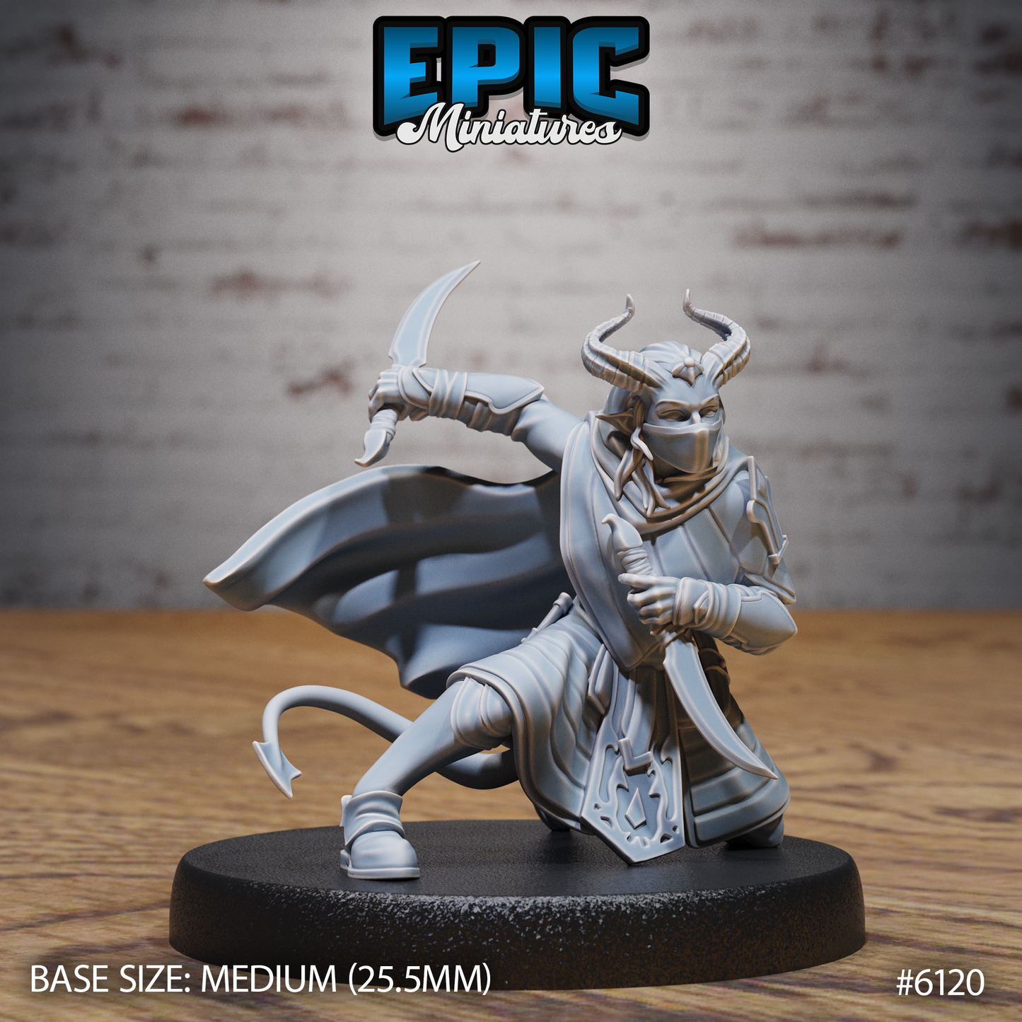 Tiefling Assassin (3 Variants Available) - Epic Miniatures