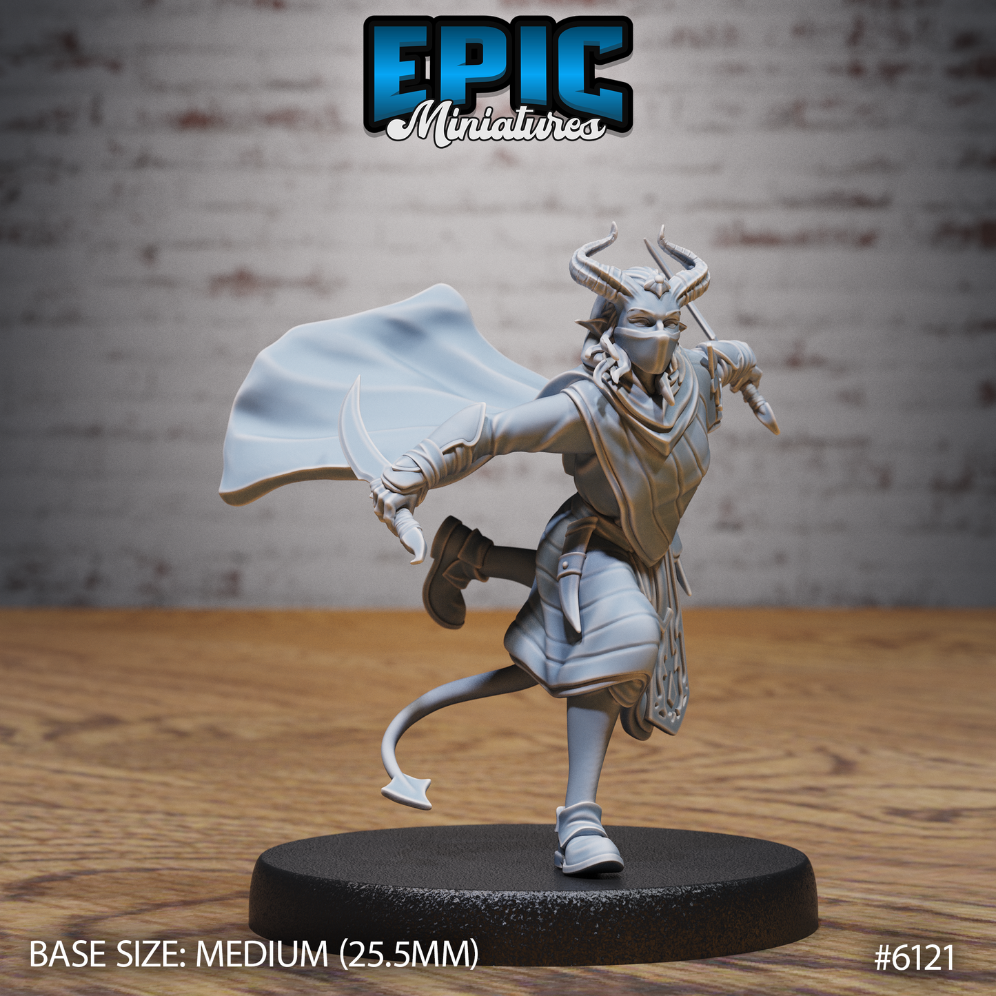 Tiefling Assassin (3 Variants Available) - Epic Miniatures