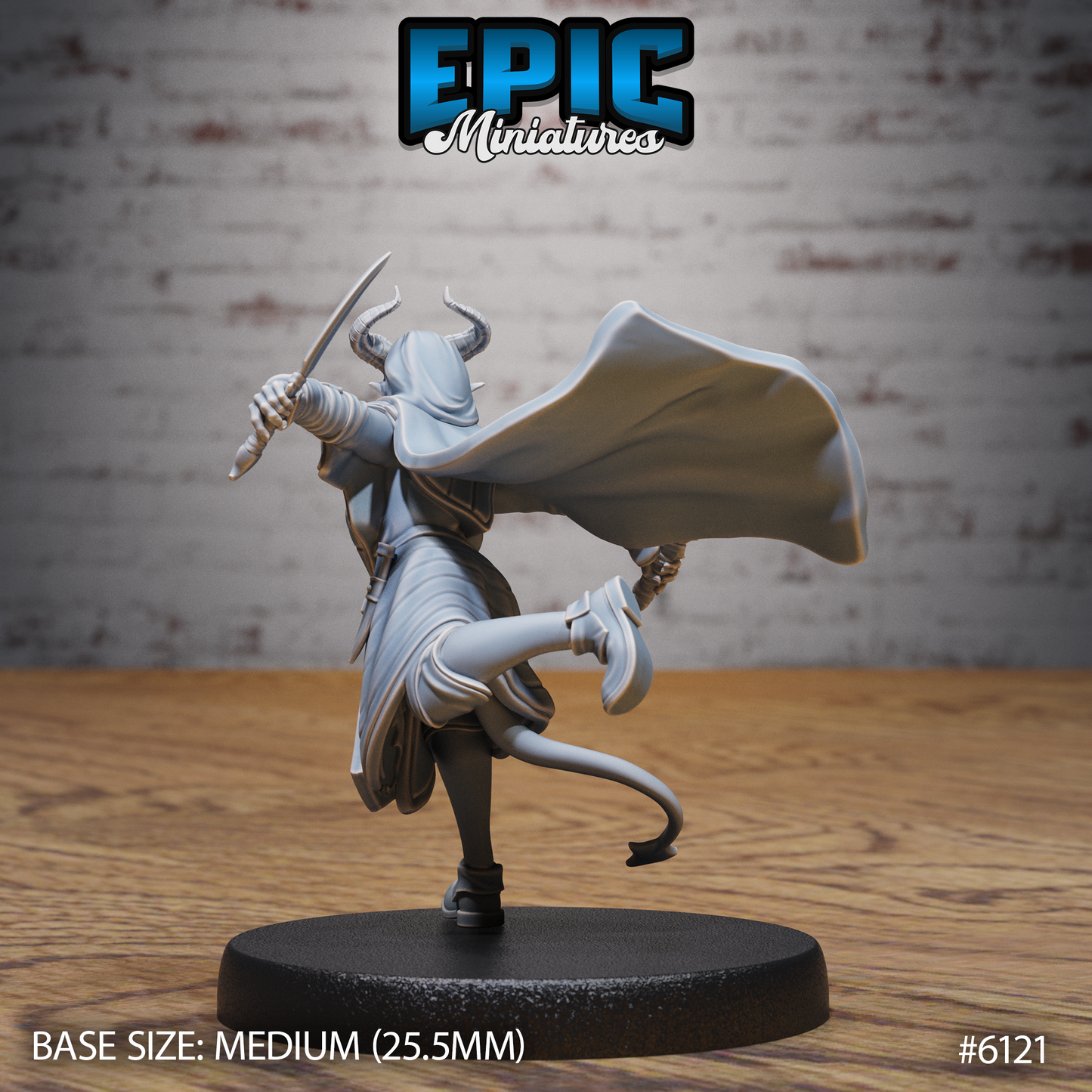 Tiefling Assassin (3 Variants Available) - Epic Miniatures