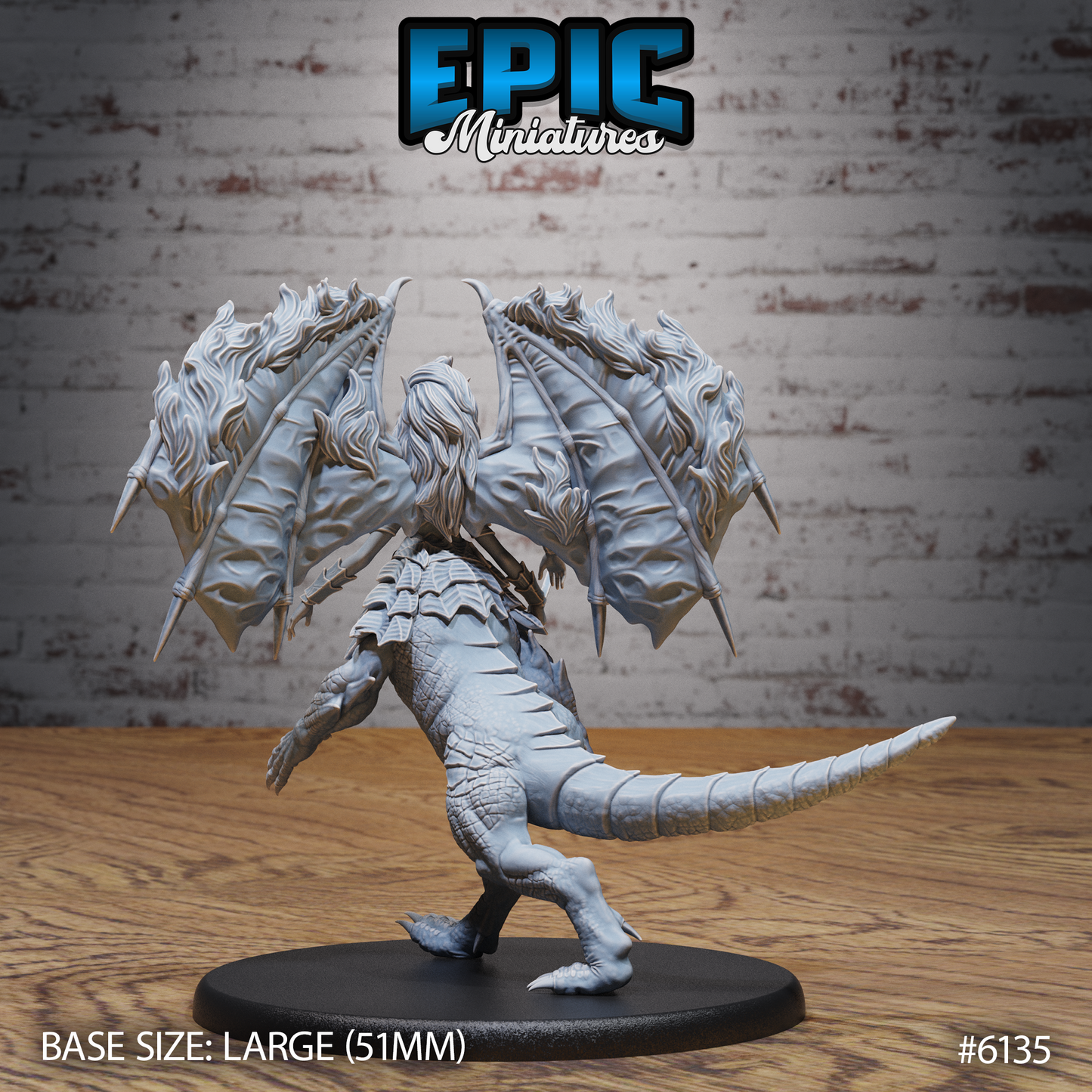 Ymeri Inferno Queen - Centaur Dragon Lady (3 Variants Available) - Epic Miniatures