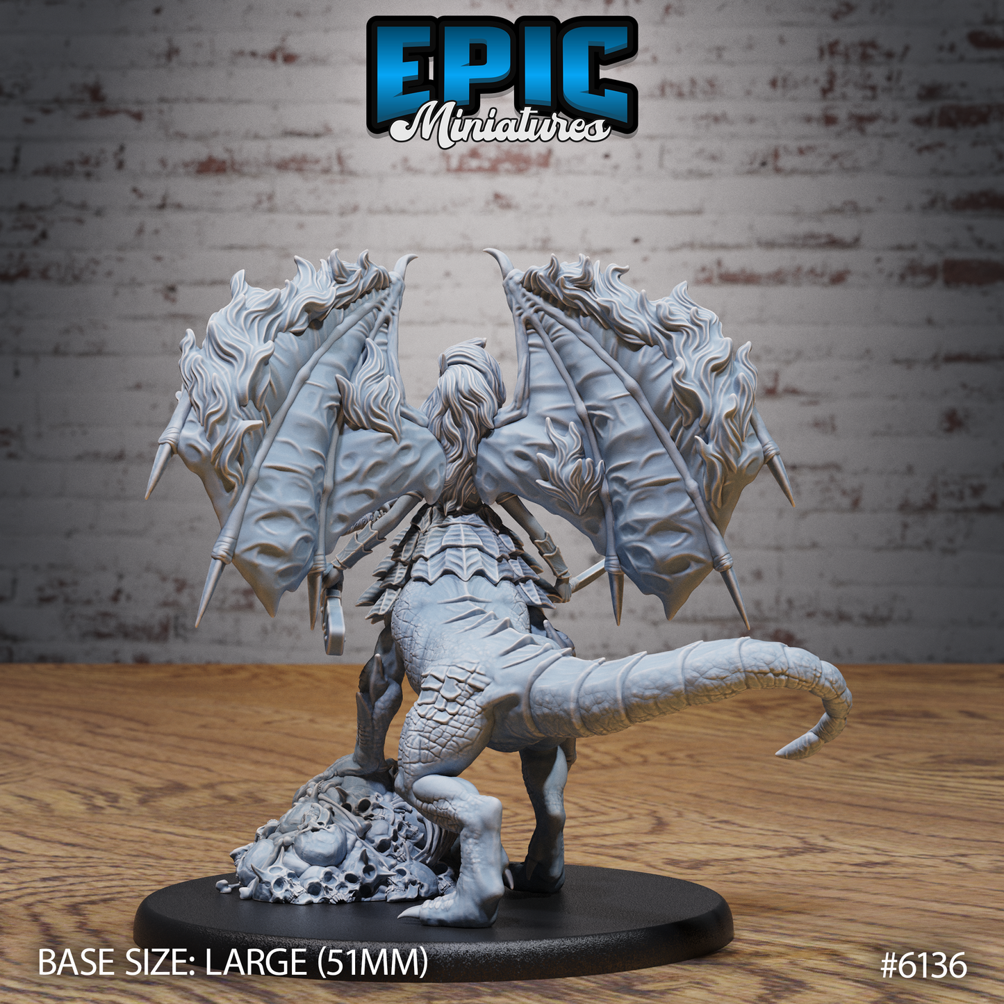 Ymeri Inferno Queen - Centaur Dragon Lady (3 Variants Available) - Epic Miniatures