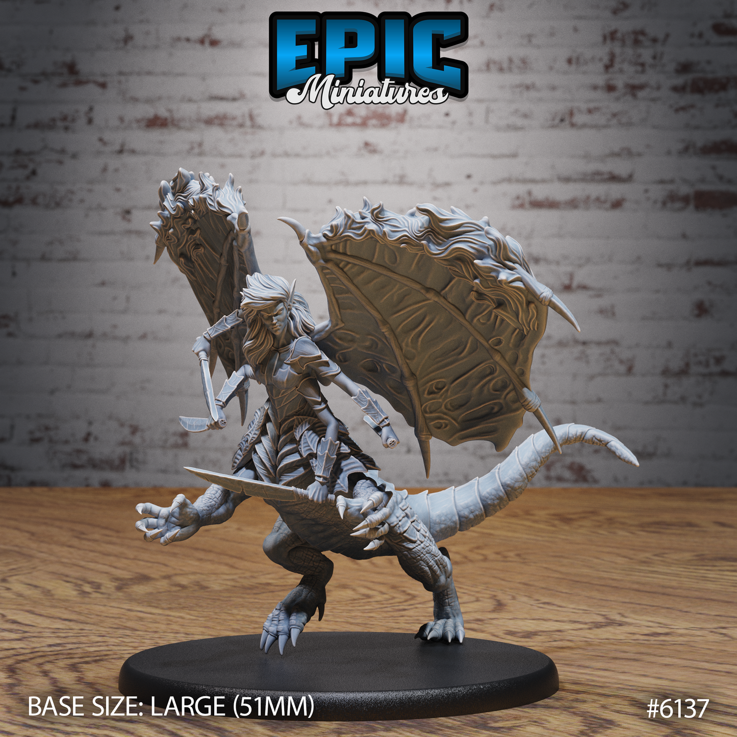 Ymeri Inferno Queen - Centaur Dragon Lady (3 Variants Available) - Epic Miniatures