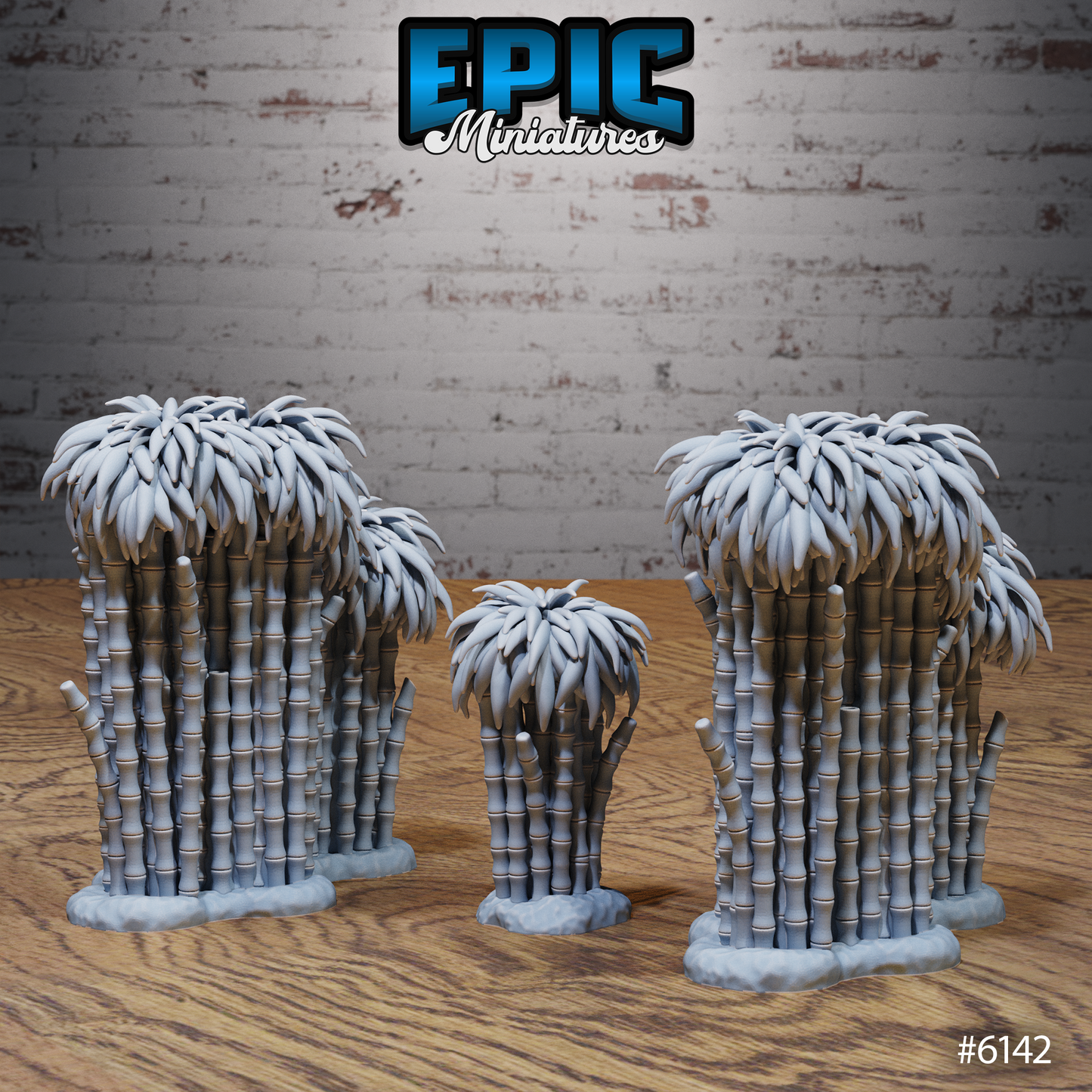 Swamp Lands Terrain Scatter Set - Bamboo (3 Variants Available) - Epic Miniatures