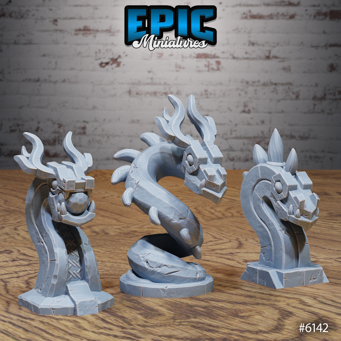 Swamp Lands Terrain Scatter Set - Stones and Statue Altars (8 Variants Available) - Epic Miniatures