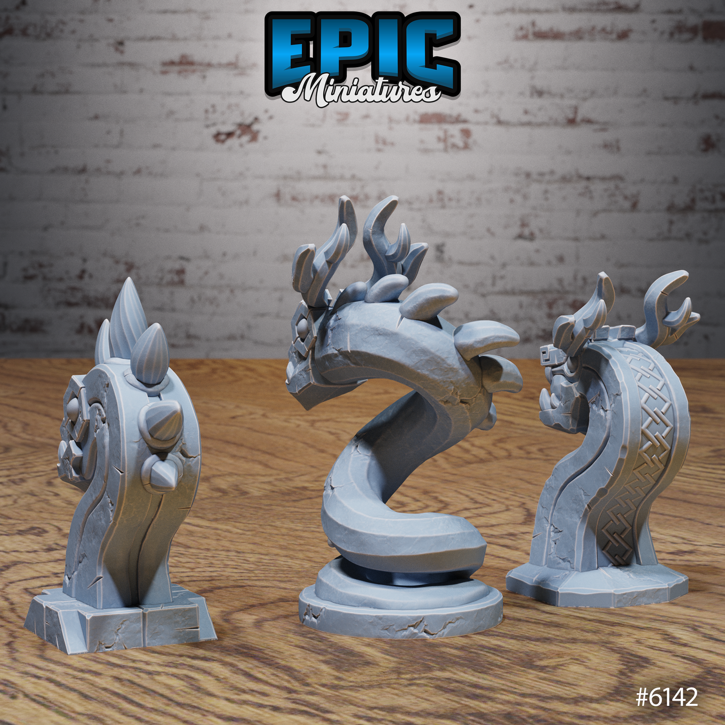 Swamp Lands Terrain Scatter Set - Stones and Statue Altars (8 Variants Available) - Epic Miniatures