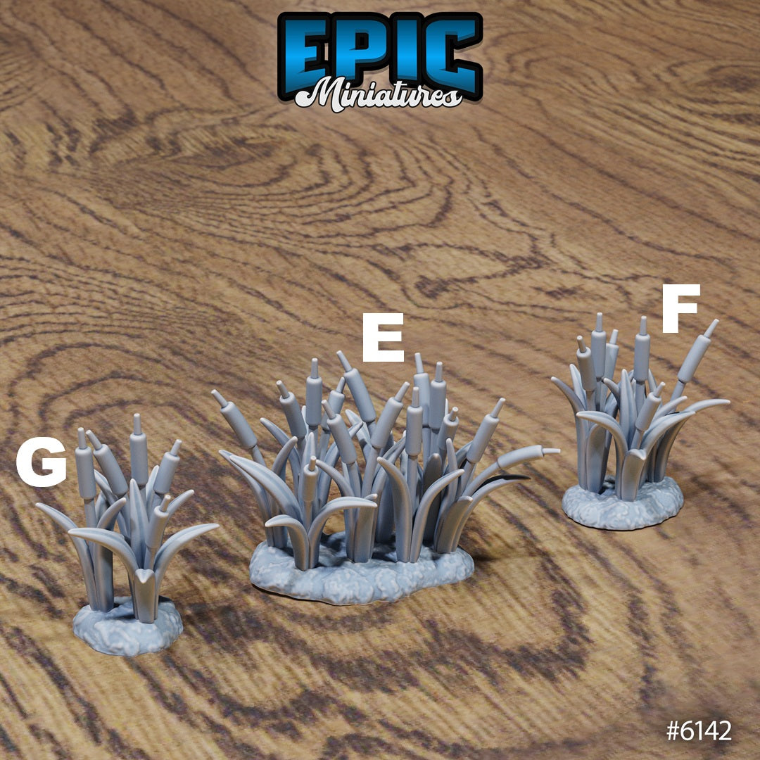 Swamp Lands Terrain Scatter Set - Trees and Plants (14 Variants Available) - Epic Miniatures