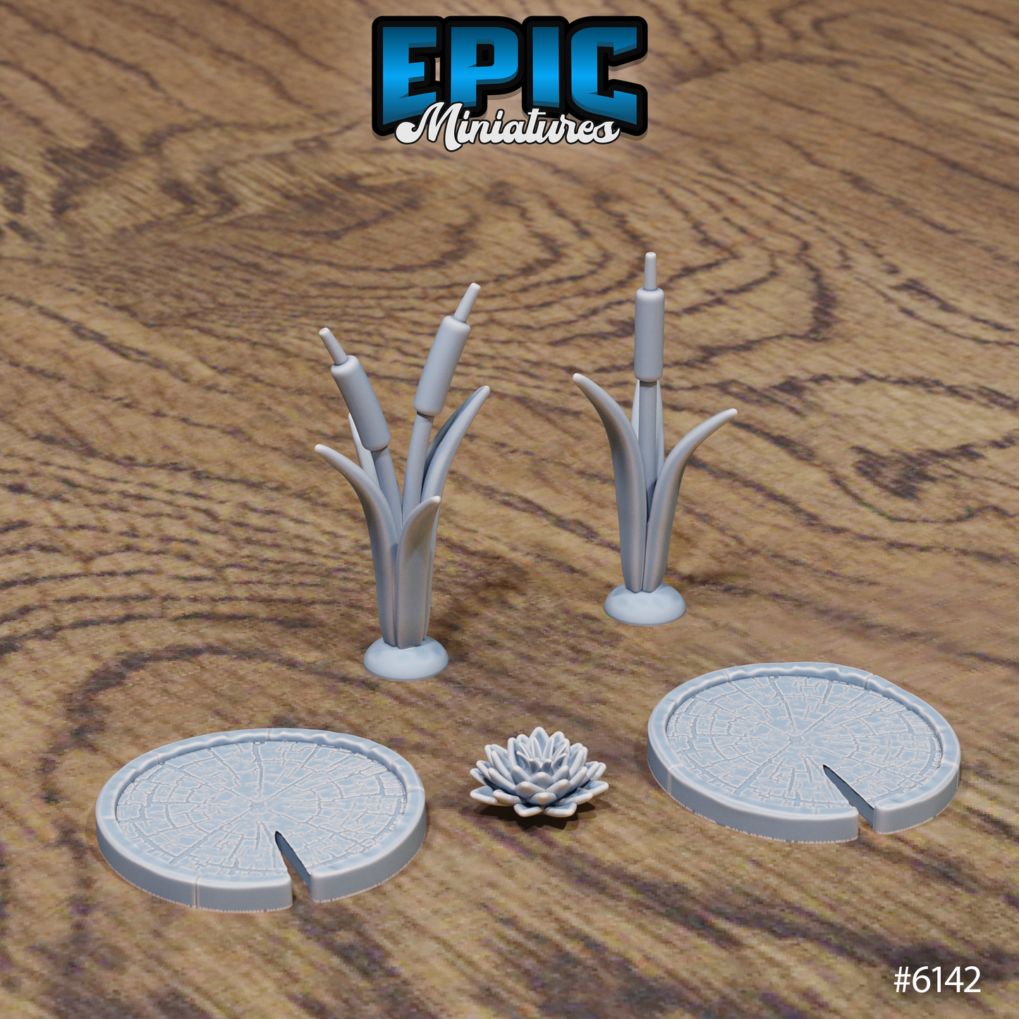 Swamp Lands Terrain Scatter Set - Trees and Plants (14 Variants Available) - Epic Miniatures