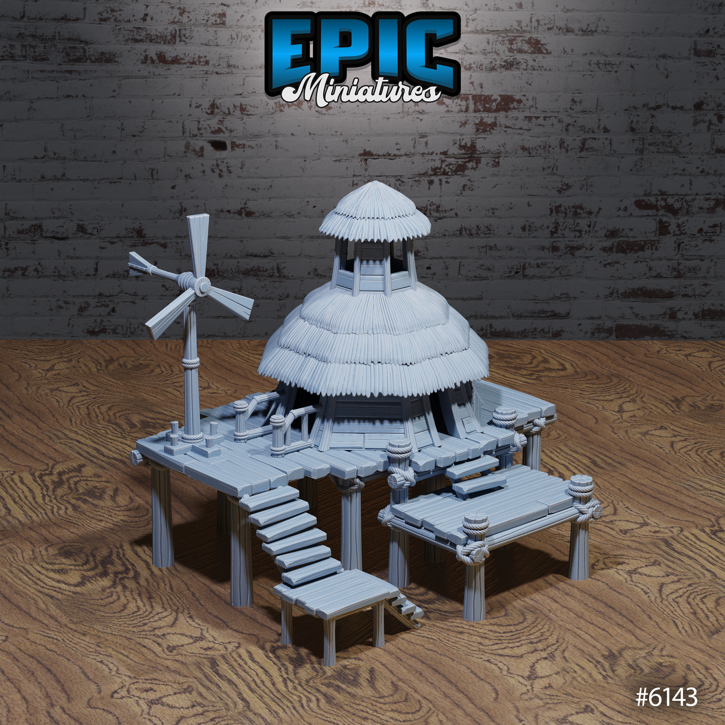 Swamp Lands Huts (2 Variants Available) - Epic Miniatures
