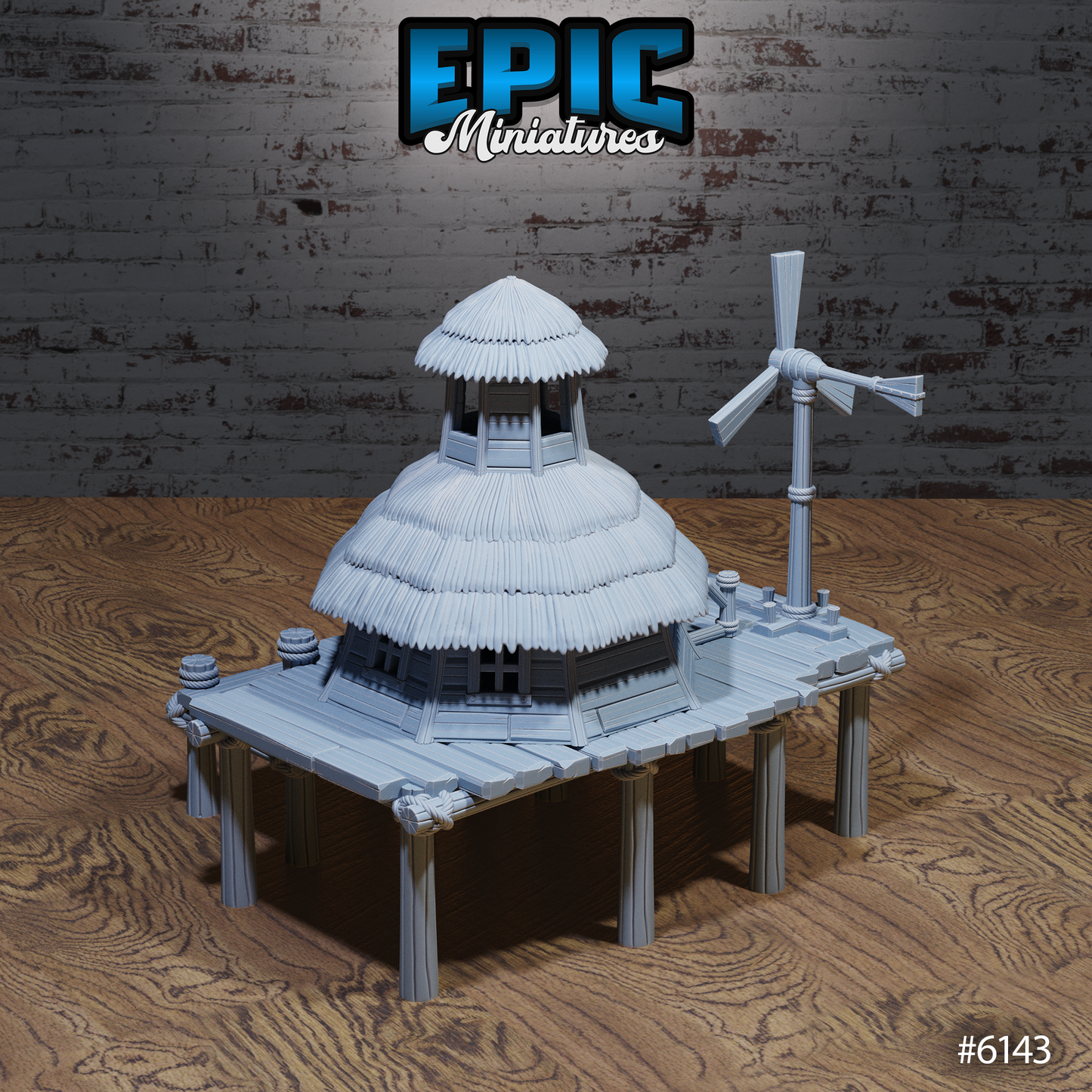 Swamp Lands Huts (2 Variants Available) - Epic Miniatures