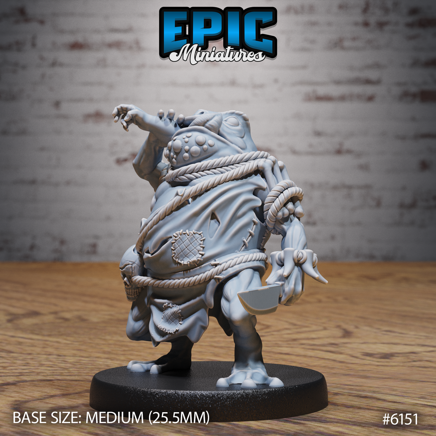 Toad Folk, Set 4 (4 Variants Available) - Epic Miniatures