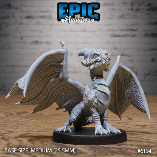 Copper Dragon Wyrmling (3 Variants Available) - Epic Miniatures