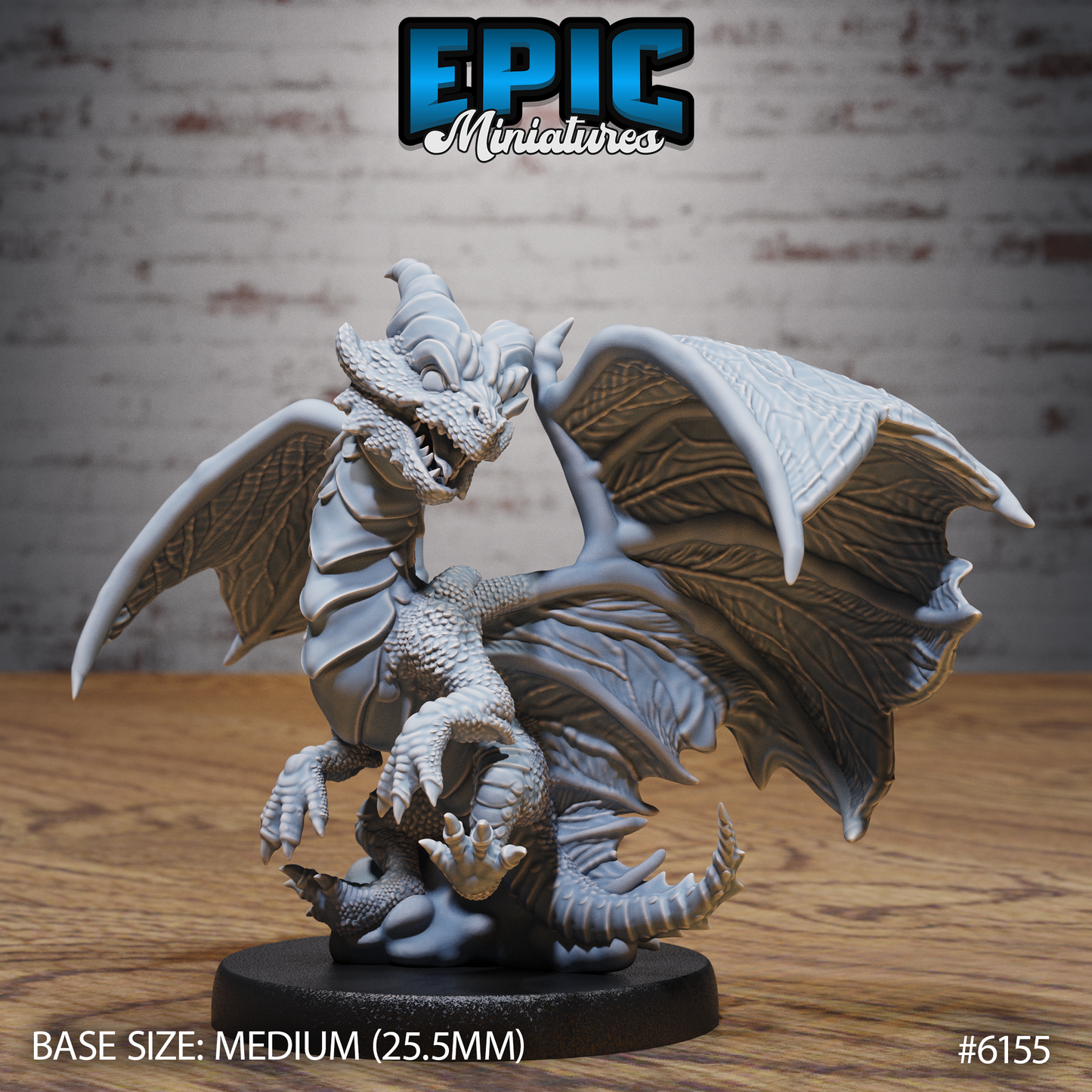 Copper Dragon Wyrmling (3 Variants Available) - Epic Miniatures
