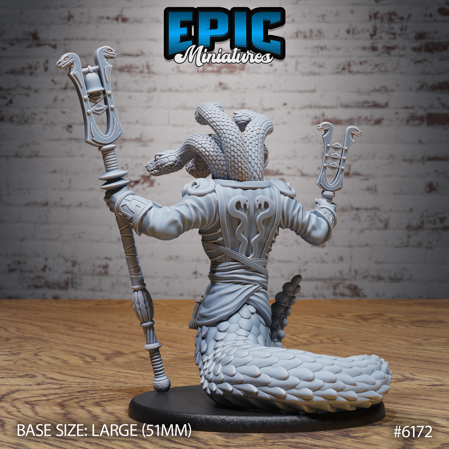 Snake Shaman (3 Variants Available) - Epic Miniatures